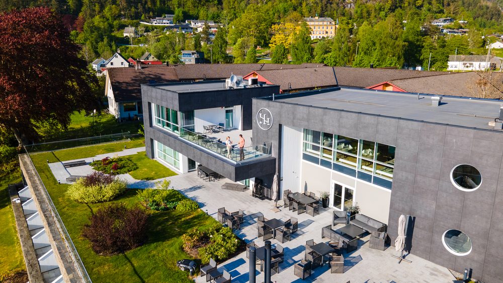 Anlegget ovenfra, Hardanger House
